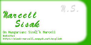 marcell sisak business card